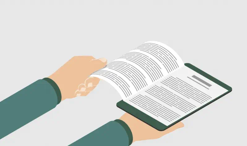 Hands pointing to letters